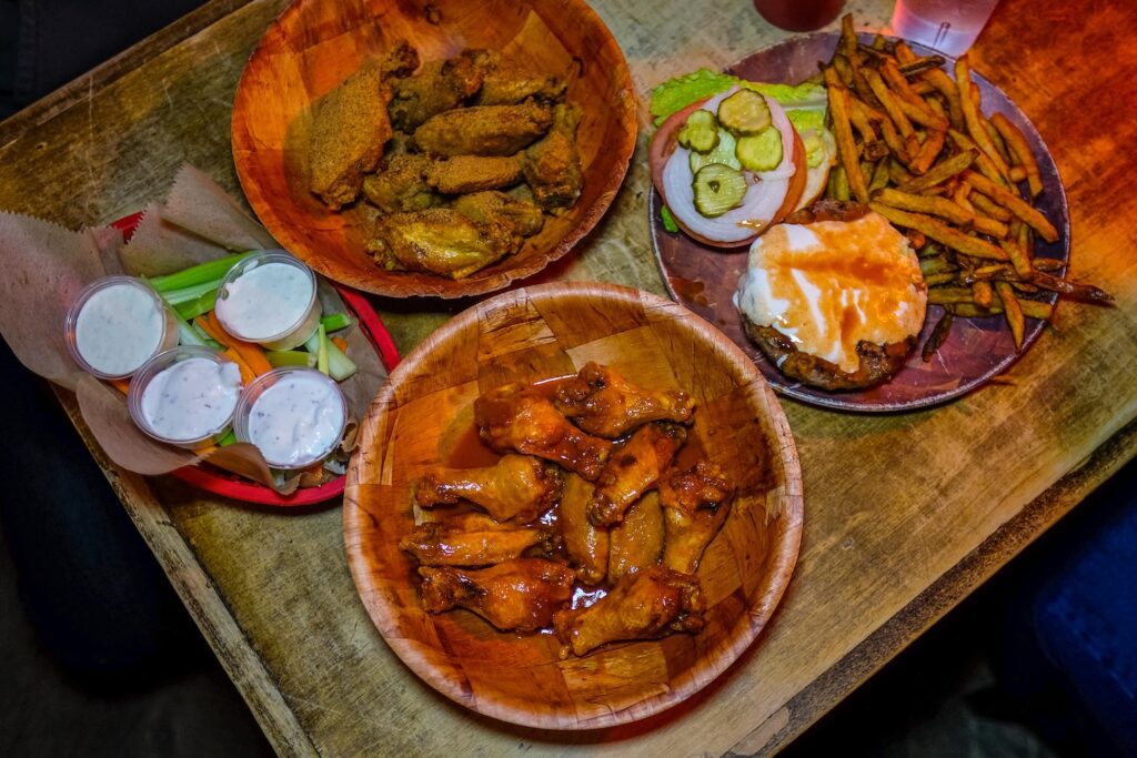 Wings two way at The Wing Bar 