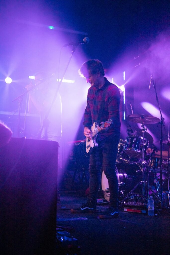 Jason Narducy performing in his R.E.M. cover band 