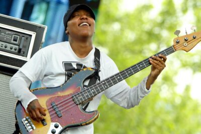 Meshell Ndegeocello performs during Music Midtown May 2, 2004 in Atlanta, Georgia.