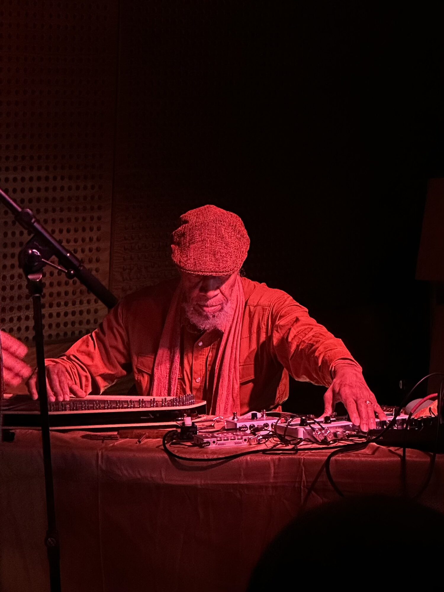LARAAJI performing with Samer Ghadry at Public Records in Gowanus, Brooklyn
