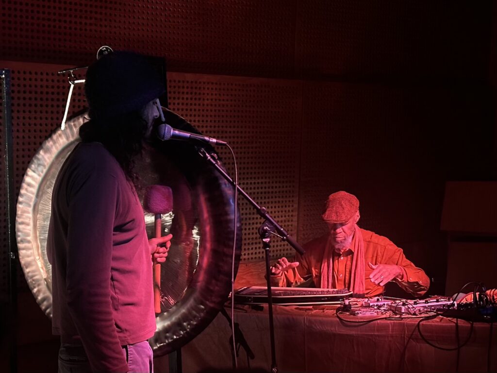 LARAAJI performing with Samer Ghadry at Public Records in Gowanus, Brooklyn