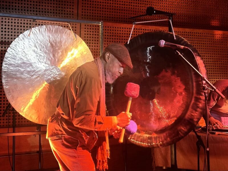 LARAAJI performing with Samer Ghadry at Public Records in Gowanus, Brooklyn