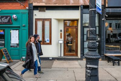 Entrance to Andamiro in Park Slope, Brooklyn.