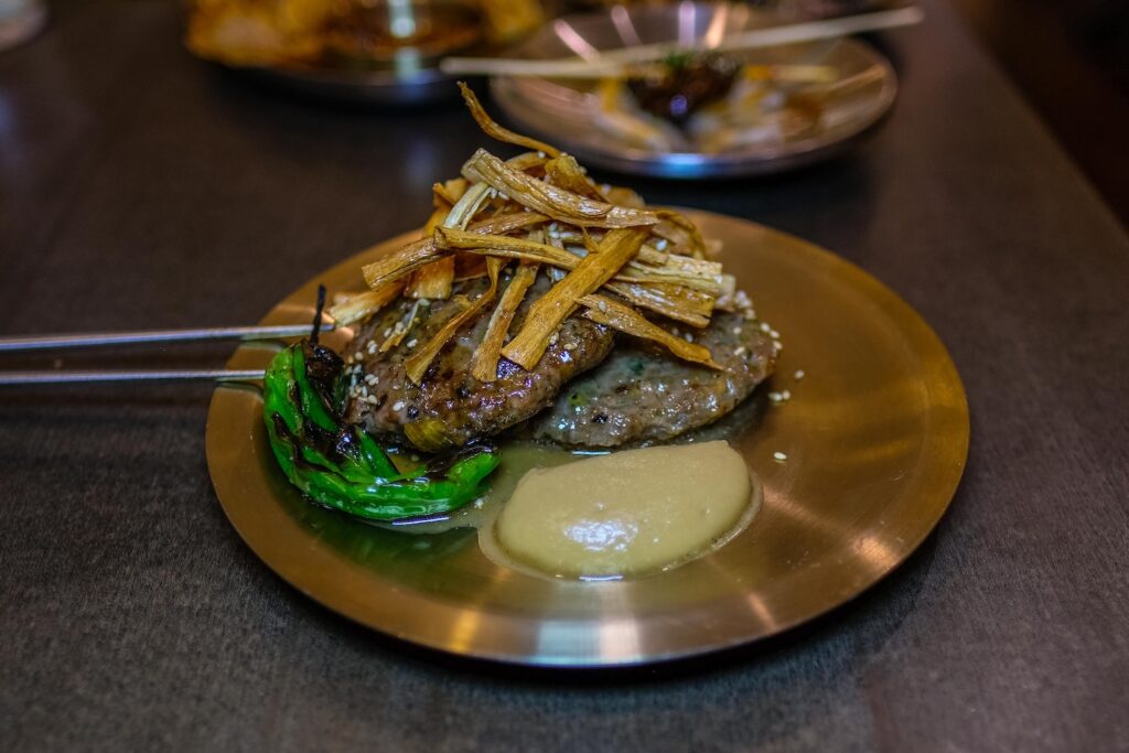 Tteok galbi, $15, from Andamiro in Park Slope, Brooklyn