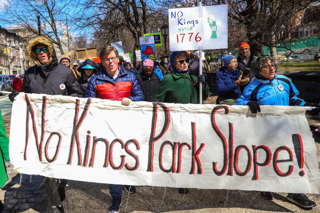 Thousands Join Nationwide No Kings Protest in Park Slope