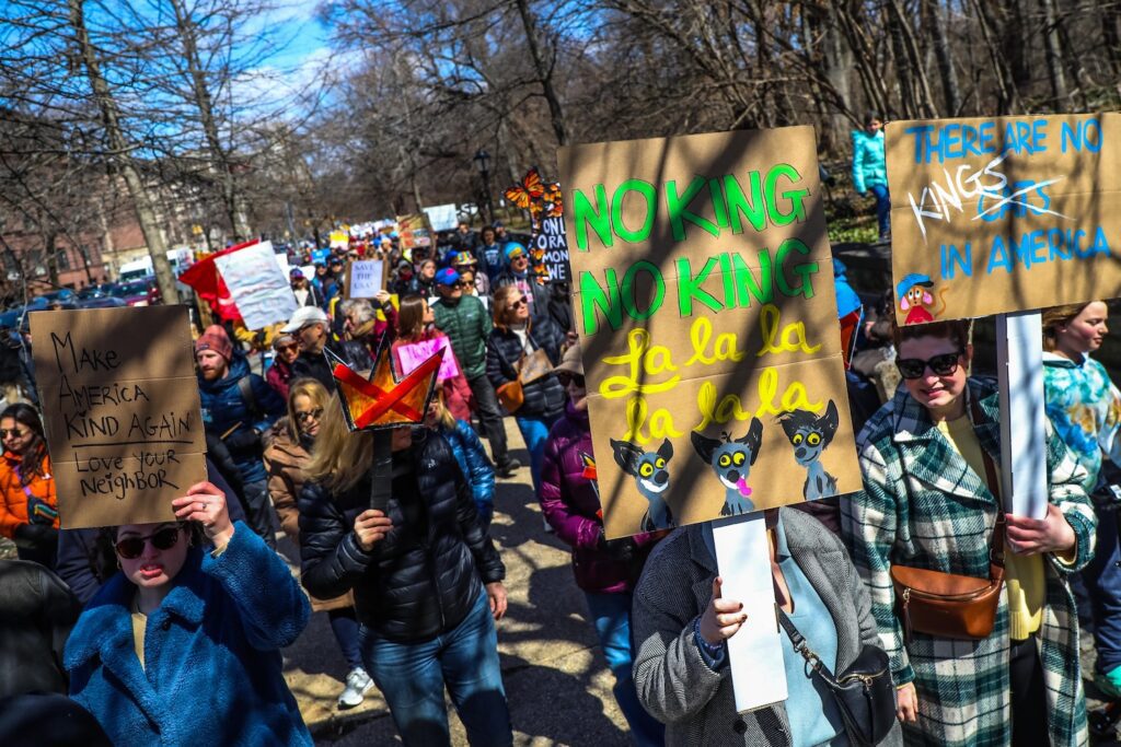 Thousands Join Nationwide No Kings Protest in Park Slope