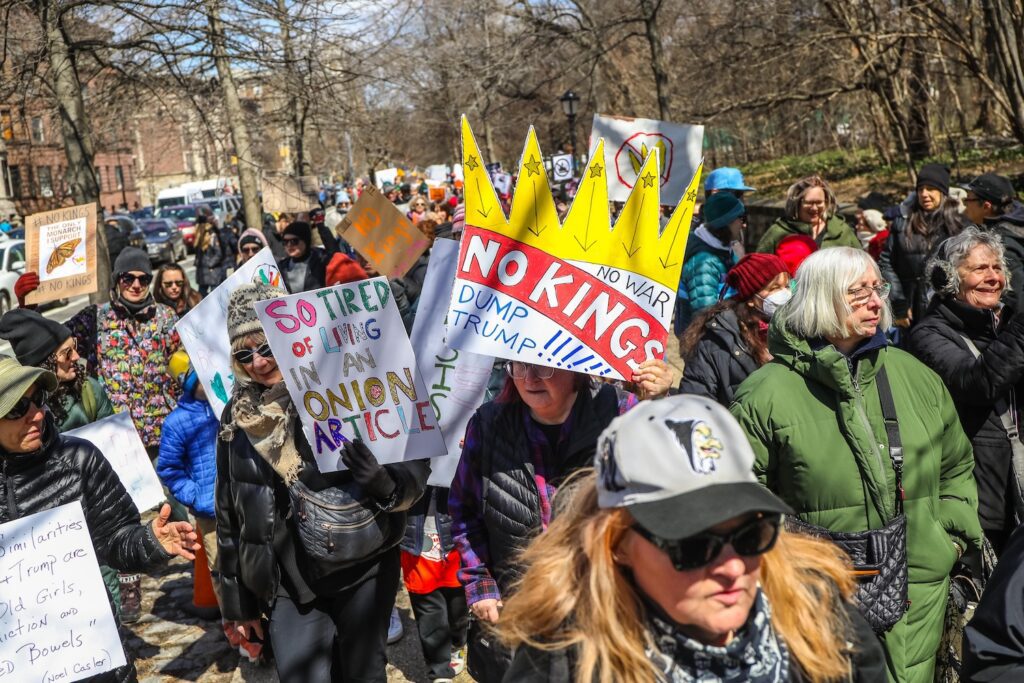 Thousands Join Nationwide No Kings Protest in Park Slope