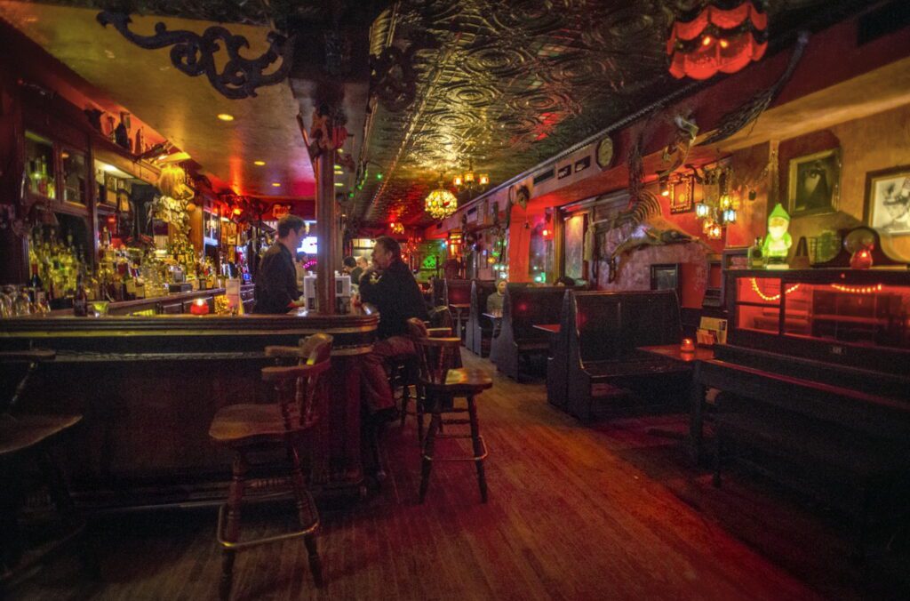 The hull at Freddy's Bar in South Slope, Brooklyn.