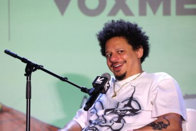 Eric André speaks onstage during "Good One" at the Vox Media Podcast Stage at SXSW on March 14, 2026 in Austin, Texas.