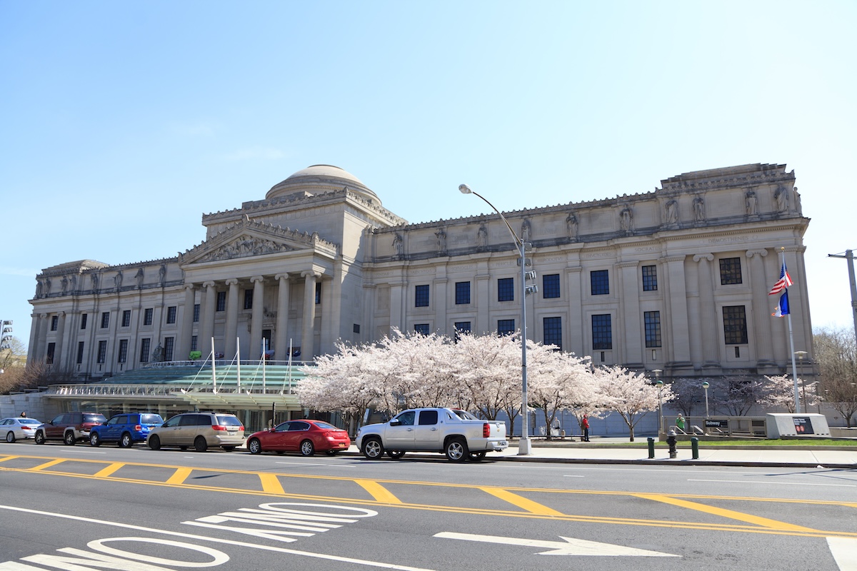 Brooklyn Museum with Cherry Blossoms