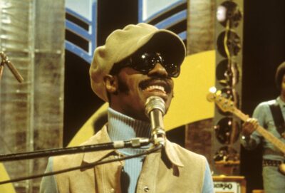 Stevie Wonder performs his song 'Living for The City' on the BBC Television music show Top of the Pops at BBC Television Centre in London in January 1974.