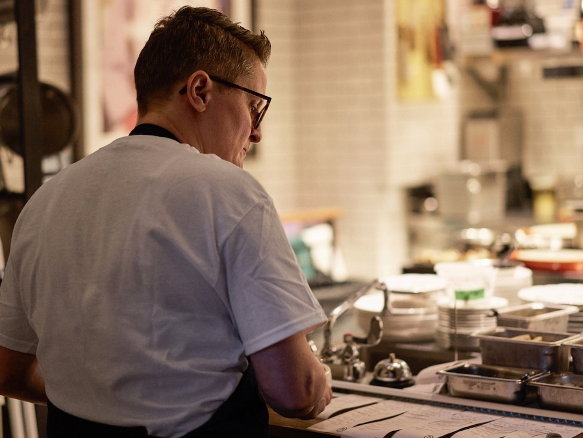 Chef April Bloomfield in the kitchen at Sailor in Fort Greene, Brooklyn.