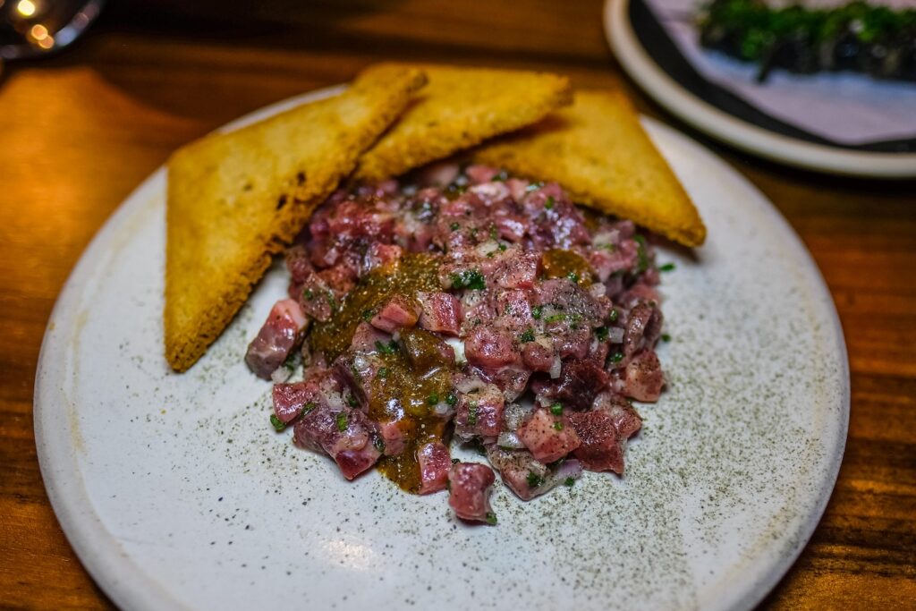Beef tartar, $23, at Arthur in Greenpoint, Brooklyn