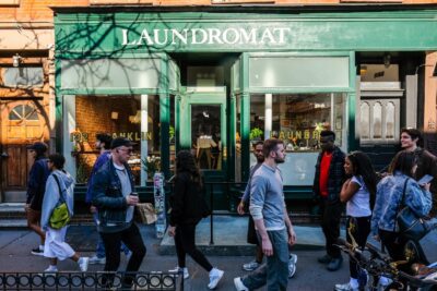 The entrance to Arthur in Greenpoint, Brooklyn