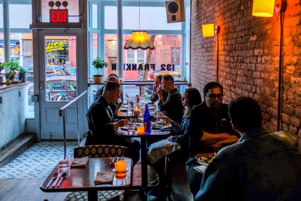 The dining room at Arthur in Greenpoint, Brooklyn