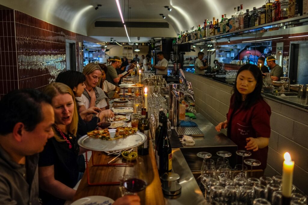 The bar at Balera in Williamsburg, Brooklyn 