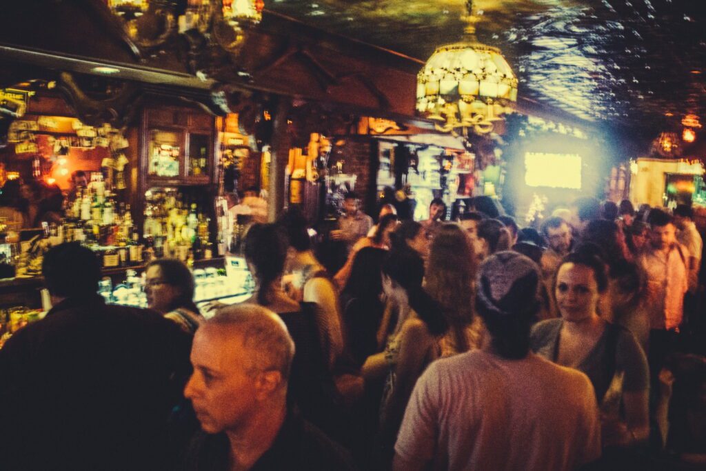 The barroom at Freddy's in South Slope, Brooklyn.