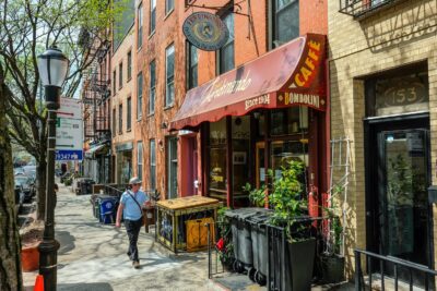 The entrance to Bar Ferdinando in Carroll Gardens, Brooklyn