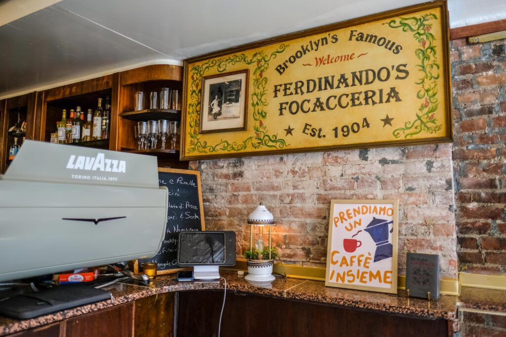 The old sign at Bar Ferdinando in Carroll Gardens, Brooklyn