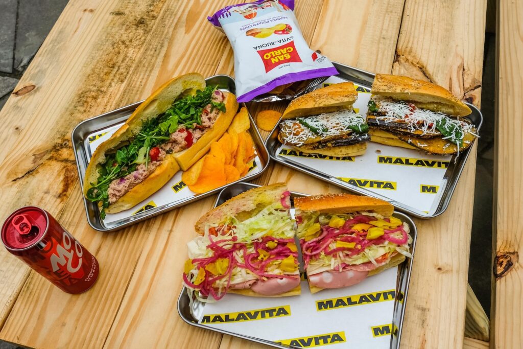 The trio from Malavita, the best new sandwich shop in Greenpoint, Brooklyn
