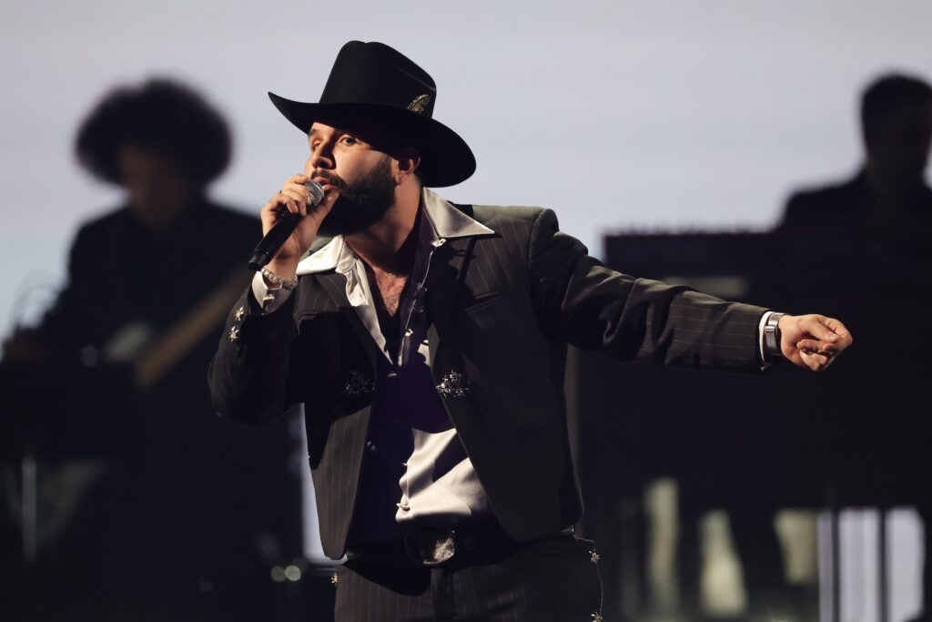 Carin Leon performs onstage during the 26th Annual Latin Grammy Awards at the MGM Grand Garden Arena on November 13, 2025 in Las Vegas, Nevada.