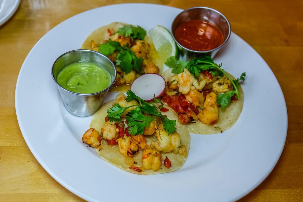 Tacos camerón, $21, from Bar Bruno in Carroll Garden, Brooklyn