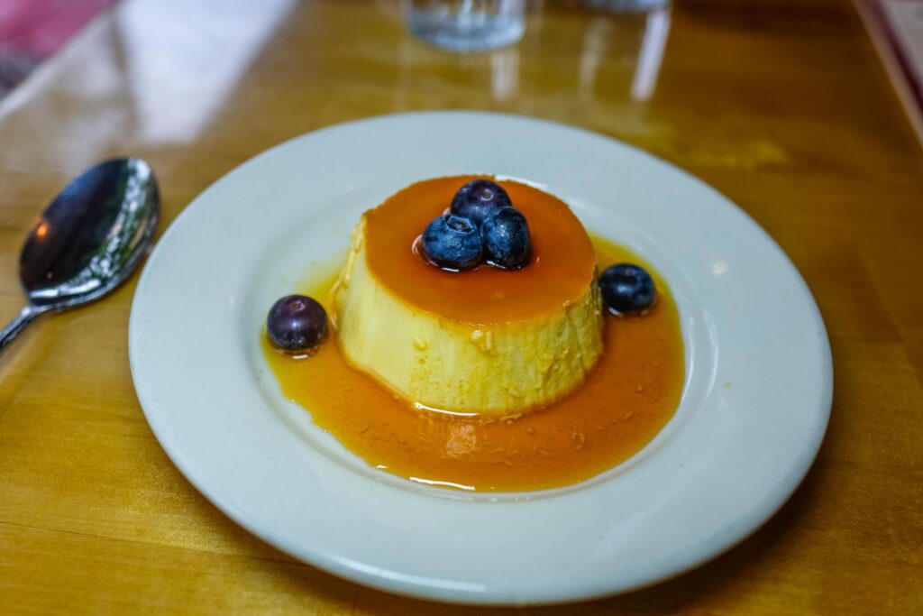 Flan from Bar Bruno in Carroll Garden, Brooklyn
