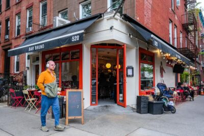 Entrance to Bar Bruno in Carroll Garden, Brooklyn