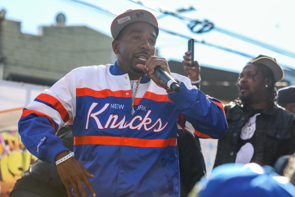 N.O.R.E., aka Noreaga, performing the 15th annual Bushwick Collective block party