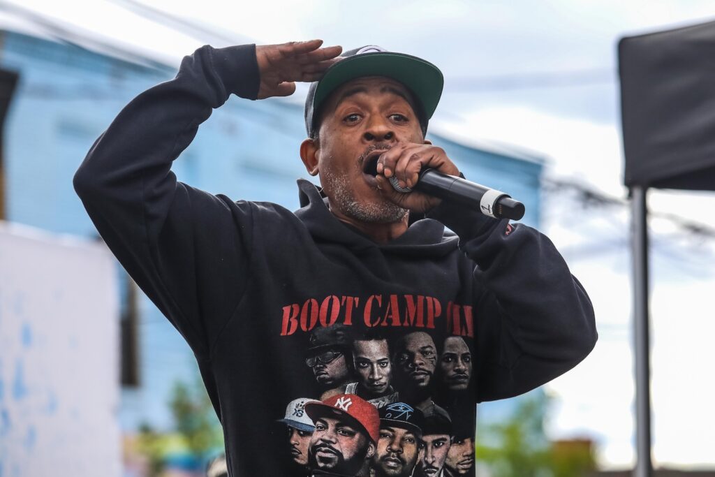 Buckshot performing at the 15th annual Bushwick Collective block party