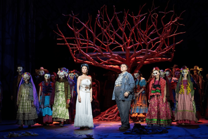 Frida Kahlo and Diego Riverea, as portrayed in El Último Sueño de Frida y Diego