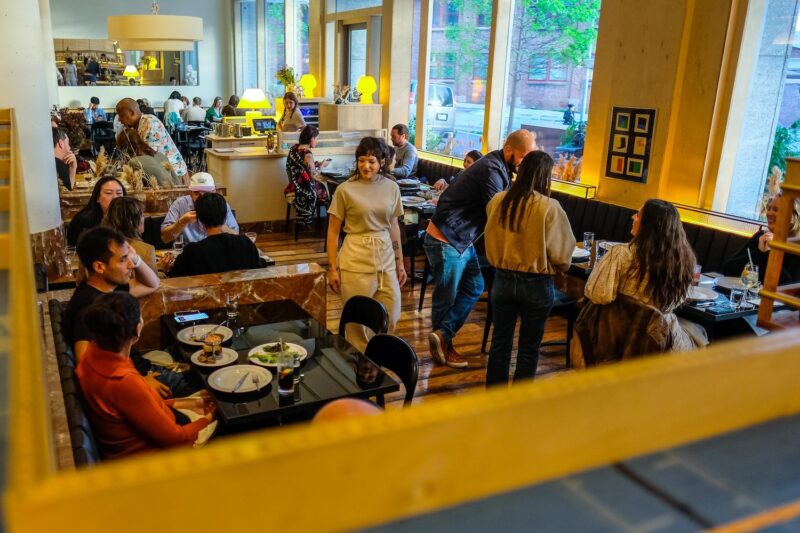 The dining room at Bar Susanne in Williamsburg, Brooklyn