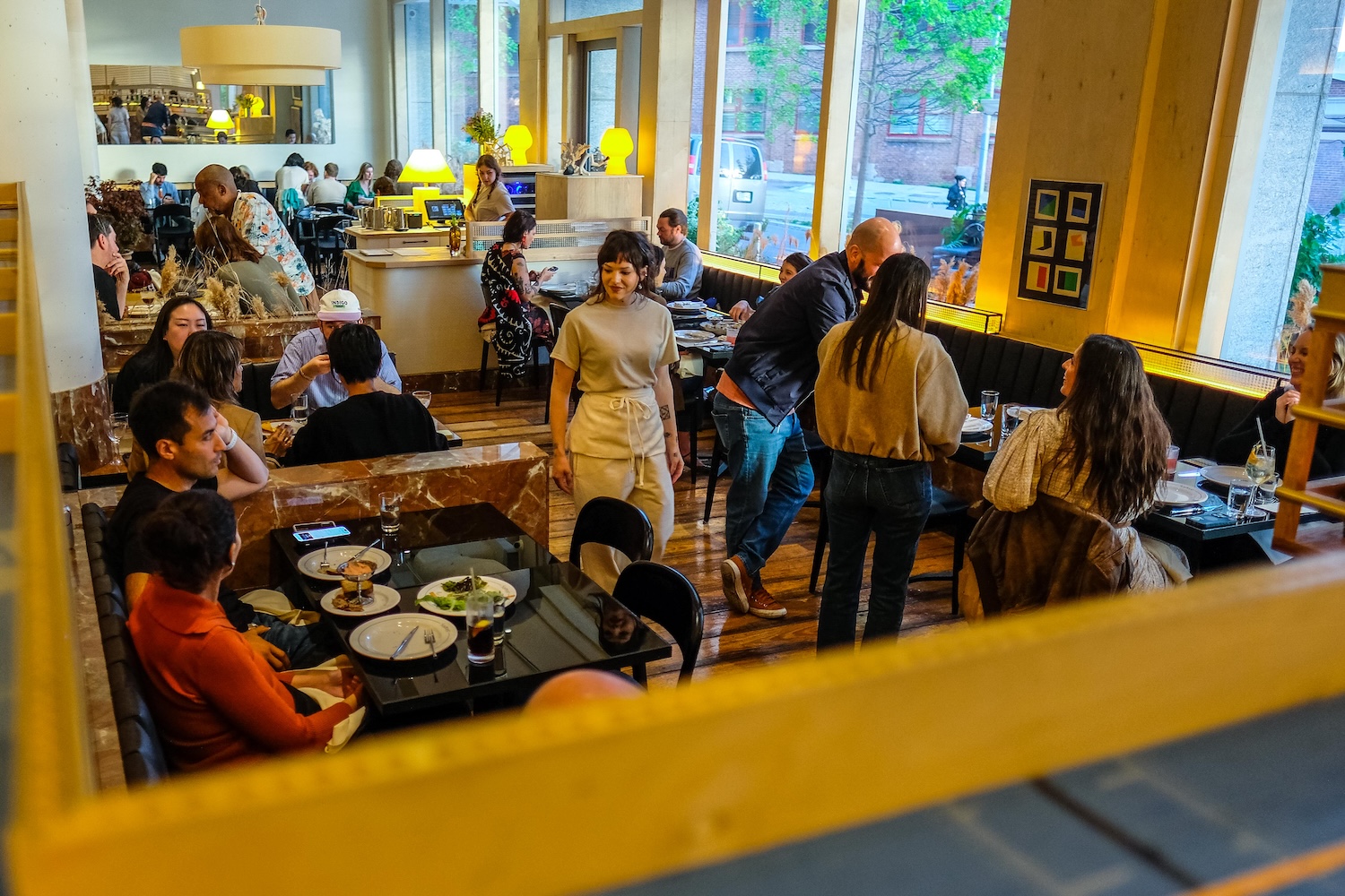 The dining room at Bar Susanne in Williamsburg, Brooklyn