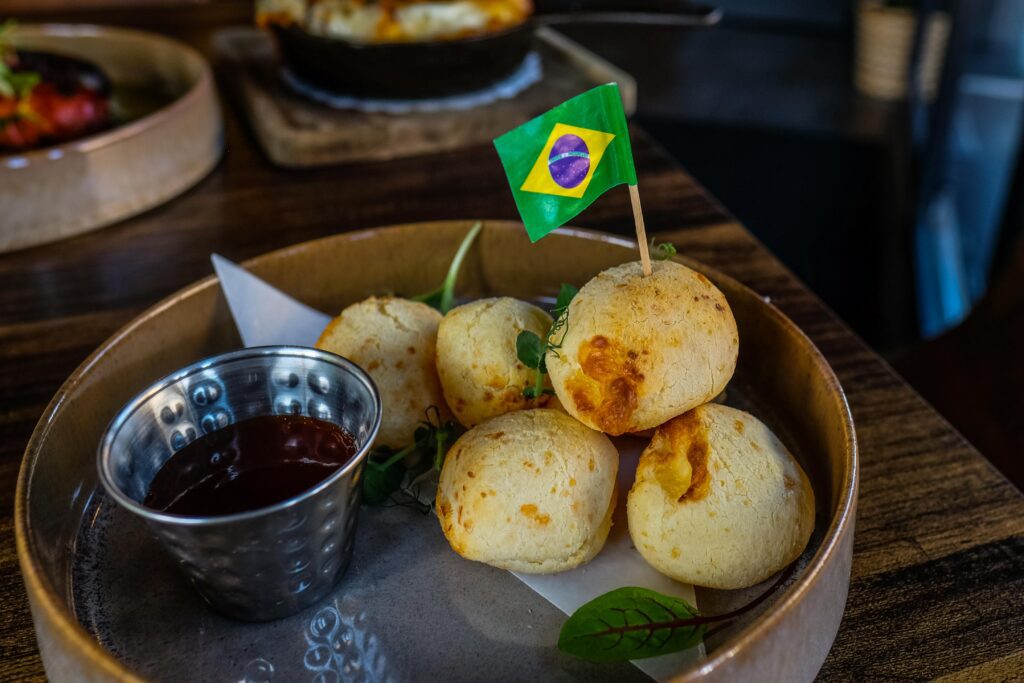 Iguaza Brooklyn pao de queijo with spicy guava dip