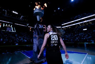 Sabrina Ionescu #20 of the New York Liberty walks off the court against the Minnesota Lynx after game two of the WNBA Playoffs first round at Barclays Center on September 29, 2026 in the Brooklyn borough of New York City. The New York Liberty won 87-71.