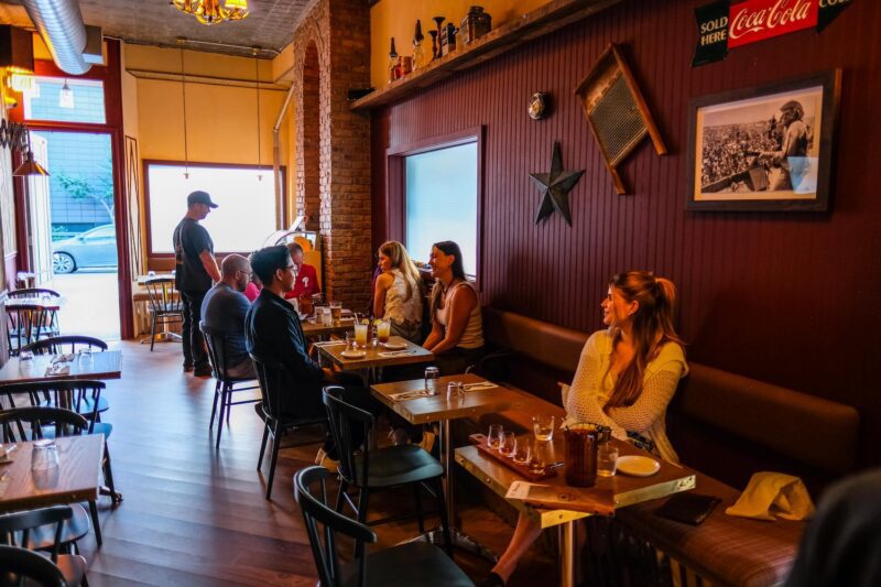 The dining room at Ferguson's Country in Greenpoint, Brooklyn