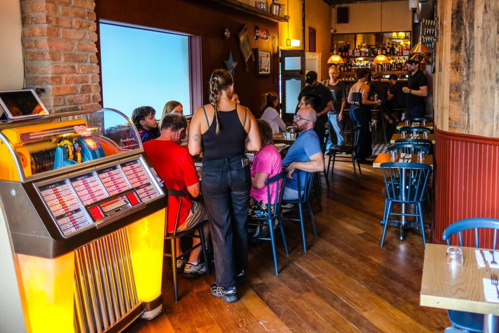 The dining room at Ferguson's Country in Greenpoint, Brooklyn