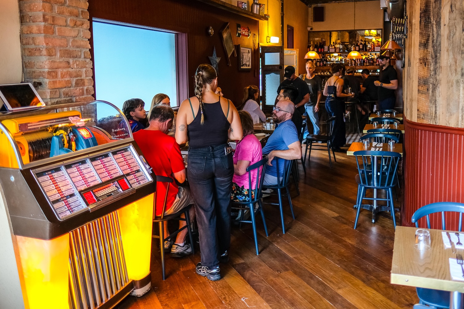 The dining room at Ferguson's Country in Greenpoint, Brooklyn