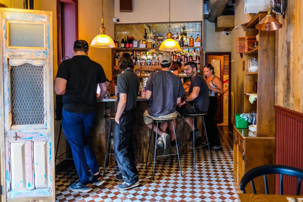 The bar at Ferguson's Country in Greenpoint, Brooklyn