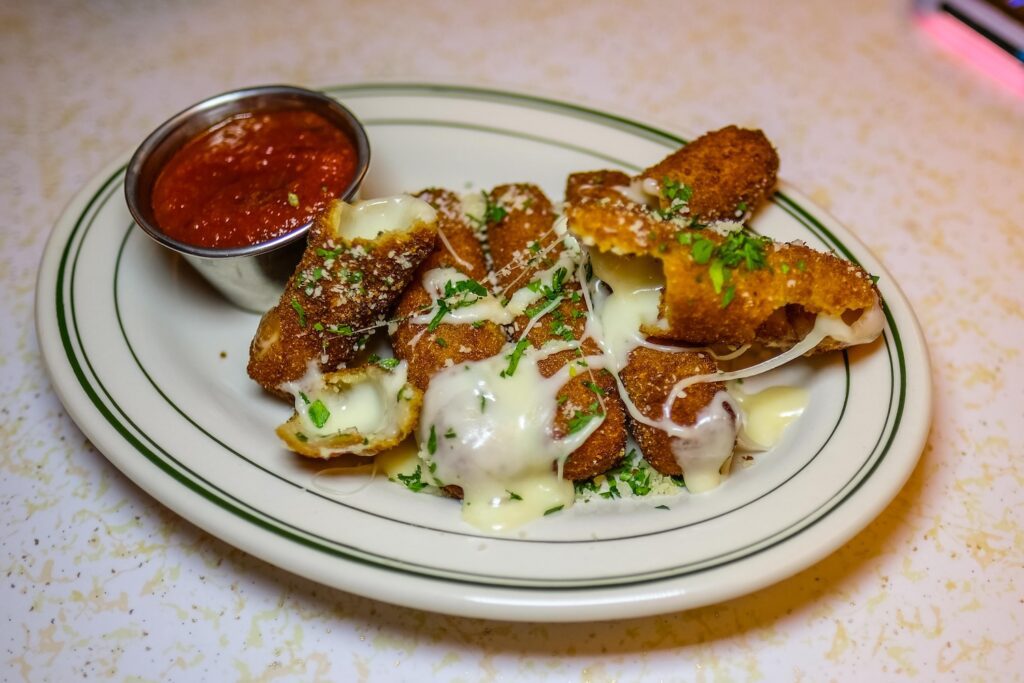 Mozzarella sticks, $13, from Sam's in Cobble Hill, Brooklyn.