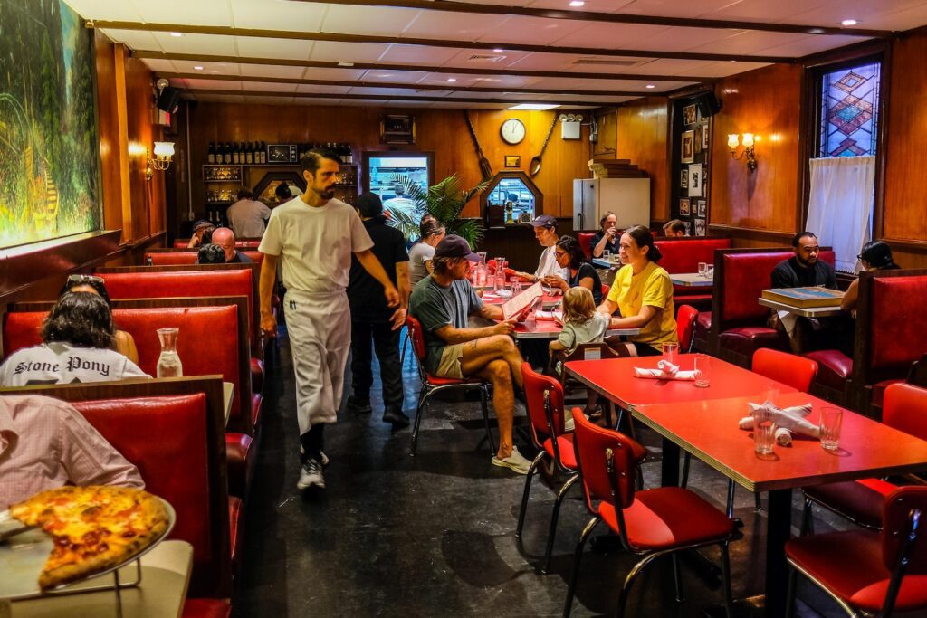 Dining room at Sam's in Cobble Hill