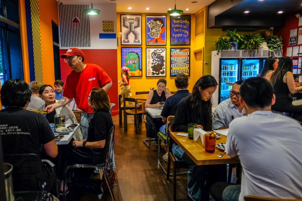 The dining room at Ugly Baby in Williamsburg, Brooklyn