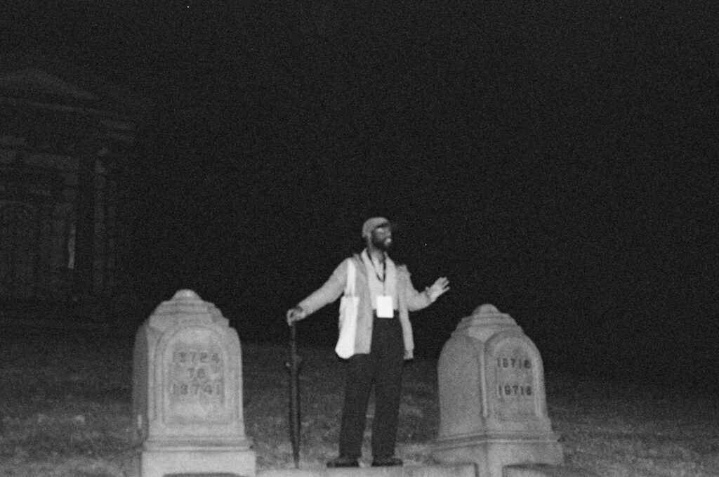 Green-Wood Cemetery tour guide David Glover