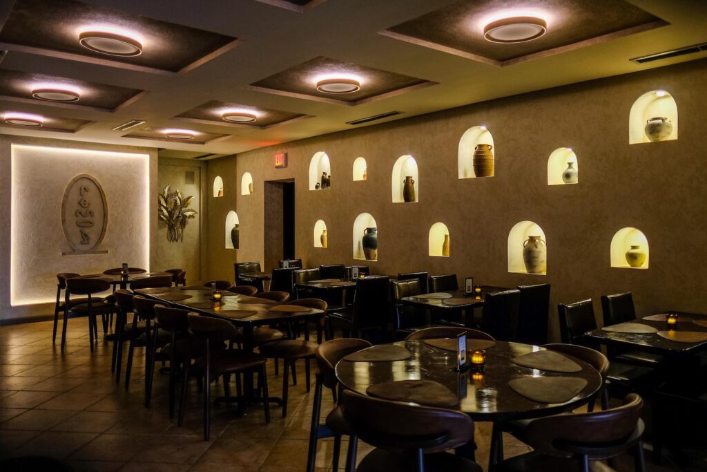The dining room at Sofra in Bay Ridge, Brooklyn