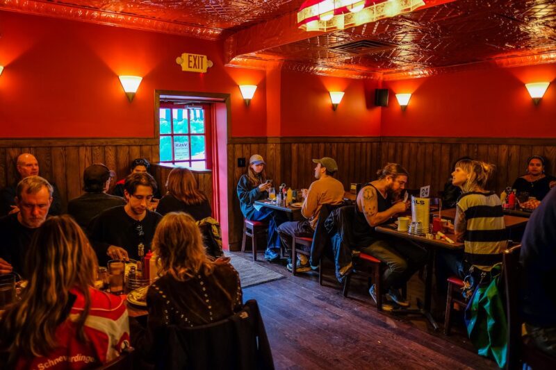 Dining room at Val's Diner in Red Hook, Brooklyn